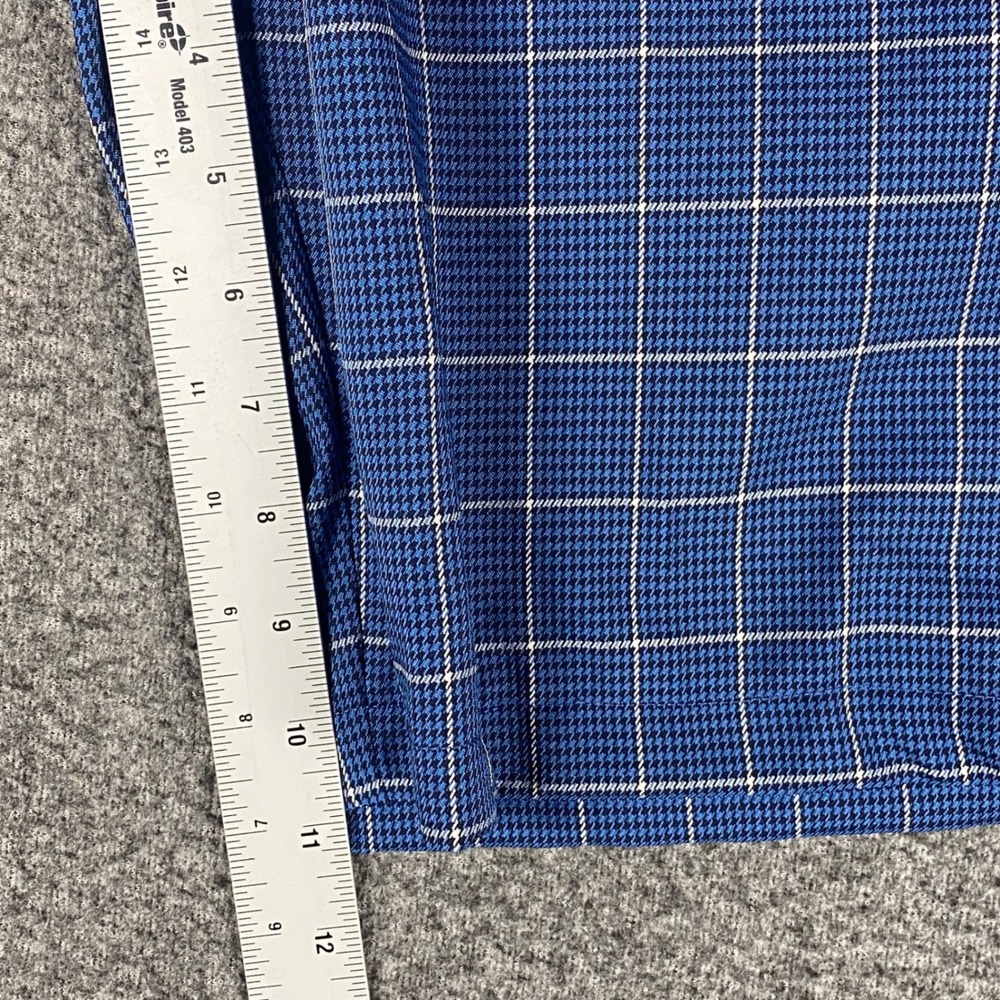 FootJoy Mens Golf Shorts Plaid Performance Stretch 36 Blue Athletic Summer Wear - Picture 4 of 12